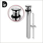 DESAGÜE PUSH 1 1/4” PVC LAVAMANOS SIN REBOSE