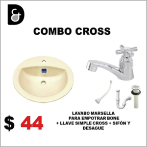 LAVAMANOS MARSELLA + LLAVE LAVABO COMBO