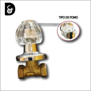 LLAVE CAMPANOLA FV 479/75/67 NEGRO/CRISTAL