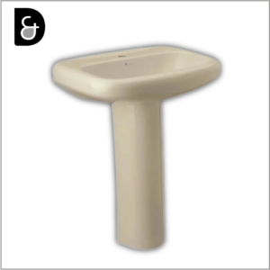 LAVABO VENECIA 1H 4" 8" CON PEDESTAL (BONE-DURAZNO-GRIS) 230